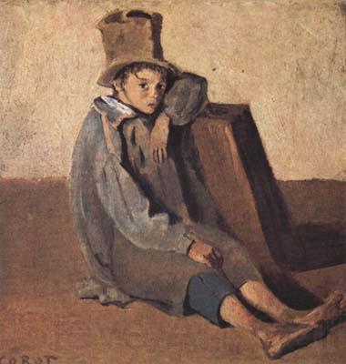 Jean Baptiste Camille  Corot L'enfant au chapeau haut de forme (mk11)